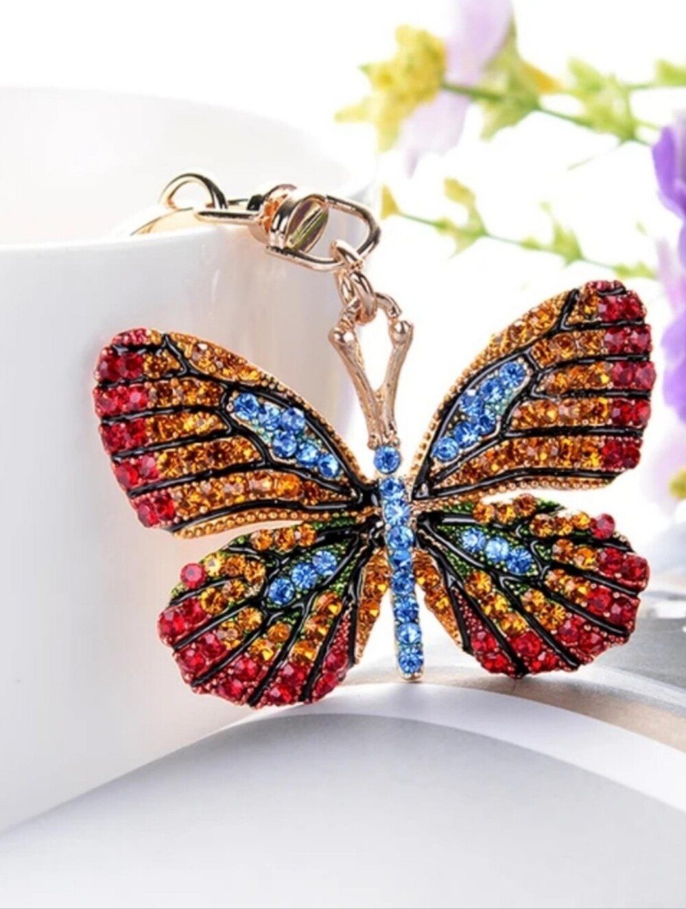Butterfly Charm Keychain